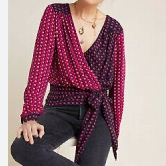 Anthropologie Maeve Puff-Sleeved Blouse - Picture 2 of 16